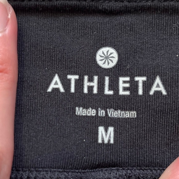 Athleta 2.5” Spandex Compression Shorts BLACK & HEATHER GRAY MEDIUM - Picture 5 of 6